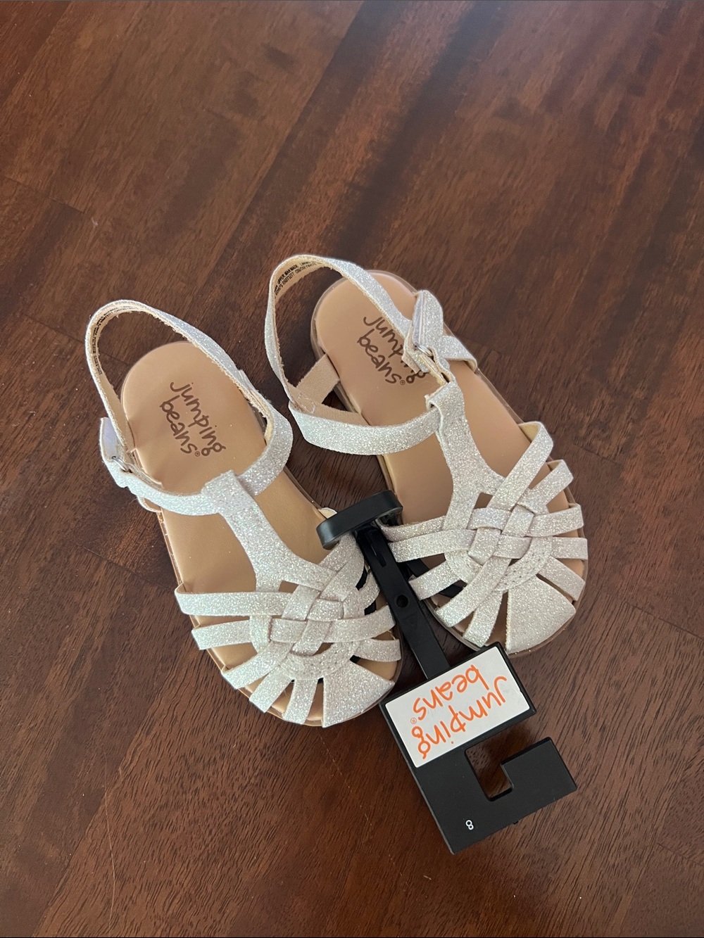 Sparkly Toddler Size 8 Sandals